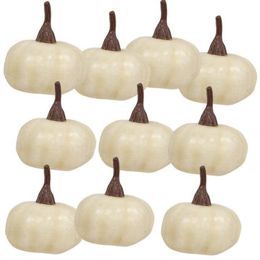 10/Set, Mini Cream Pumpkin Bowl Fillers - The Fox Decor